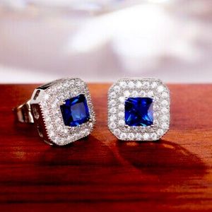 NWT STERLING SILVER DIAMOND Stud EARRINGS